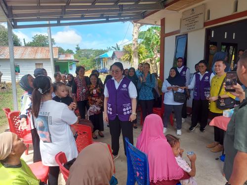 Kunjungan Ketua TP-PKK Kota Ambon ke Posyandu Teratai - RT.003-02 Air Tenggelam Desa Hunuth (12-2-2026)